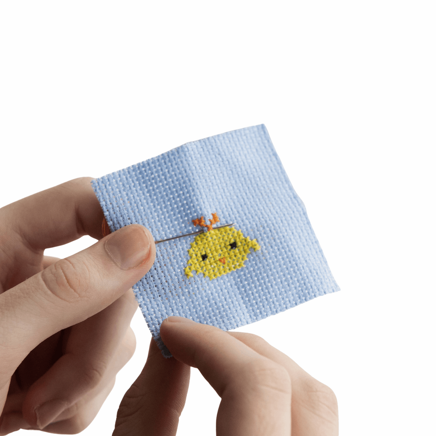 Kawaii Chick Mini Cross Stitch Kit in A Matchbox